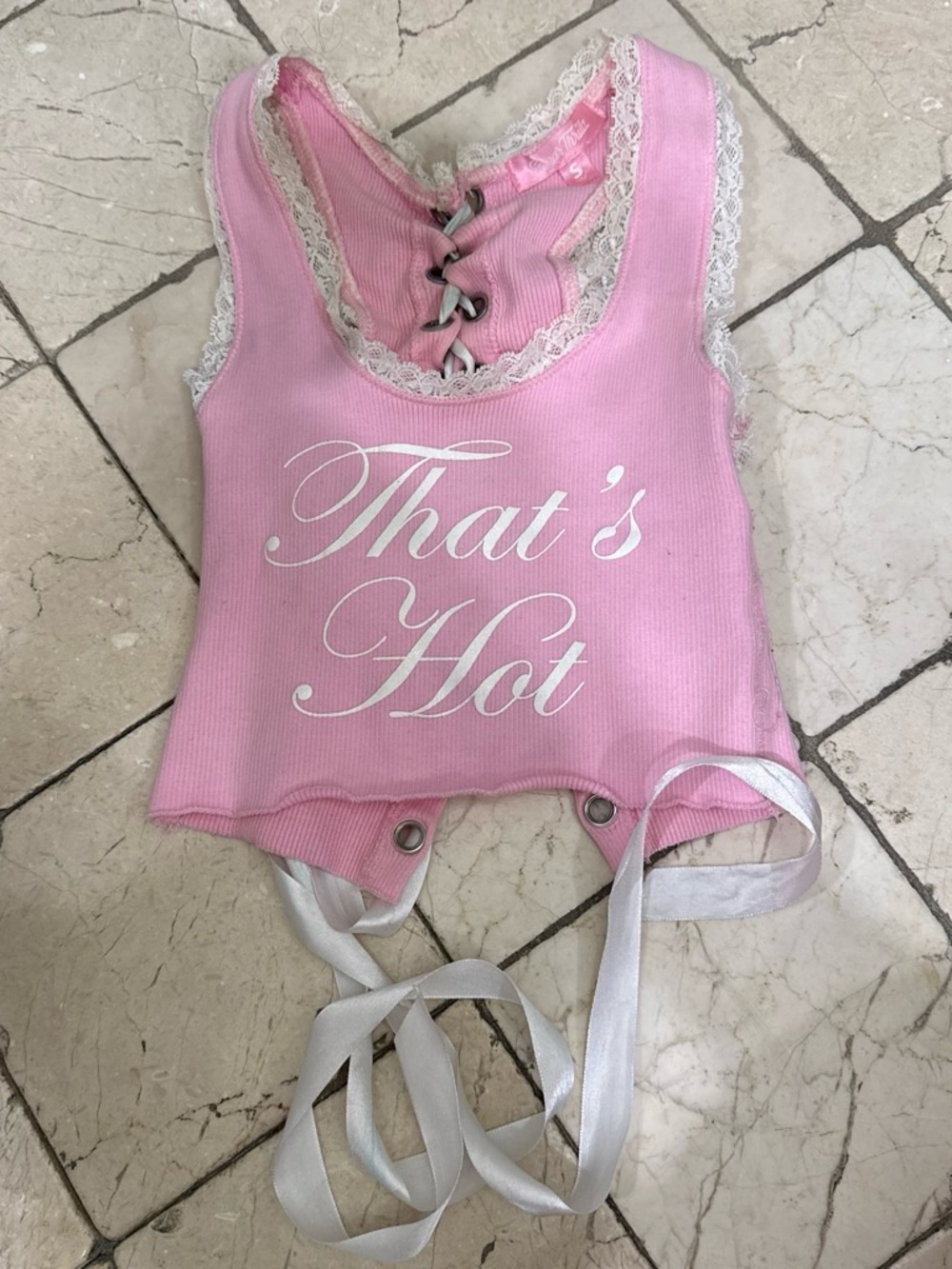 That's Hot Lace Trim Top Sugar Trillz